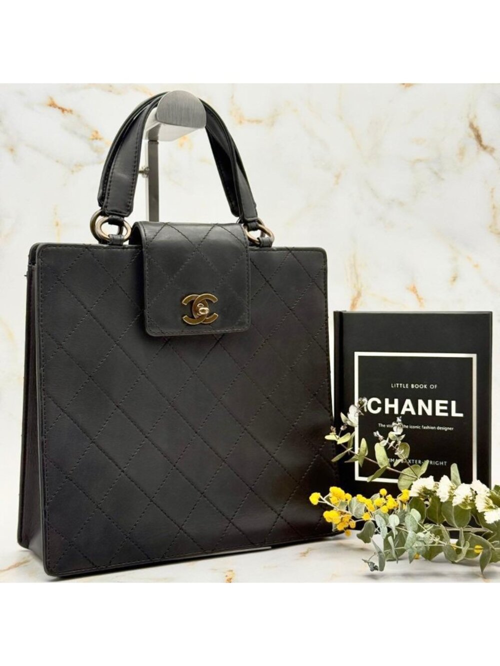 Chanel Quilted Turnlock Handbag